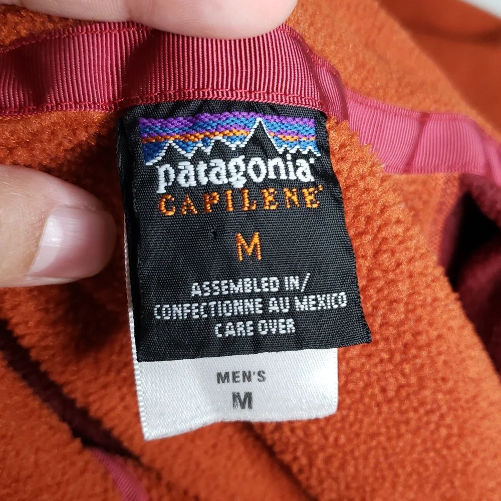 Vintage Patagonia Men Capilene Quarter Zip Sweatshirt Size M Outdoor Sustainable